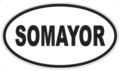 SOMAYOR - Oval Magnet