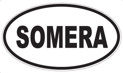 SOMERA - Oval Sticker