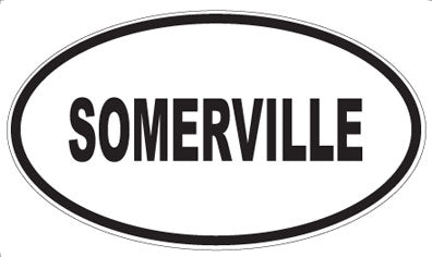 SOMERVILLE - Oval Magnet