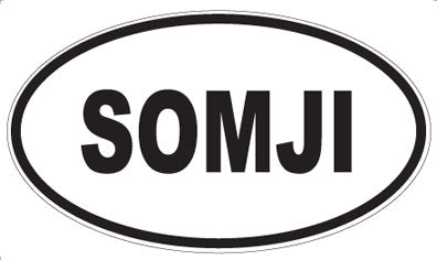 SOMJI - Oval Sticker