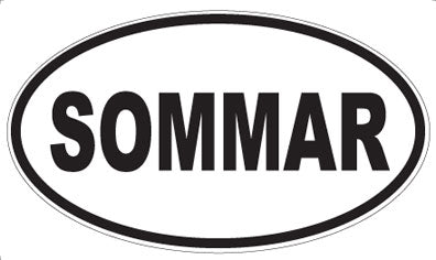 SOMMAR - Oval Magnet