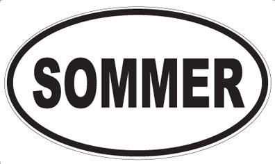 SOMMER - Oval Sticker