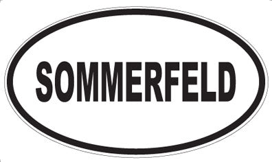 SOMMERFELD - Oval Sticker