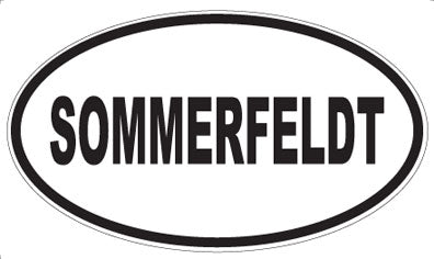 SOMMERFELDT - Oval Sticker