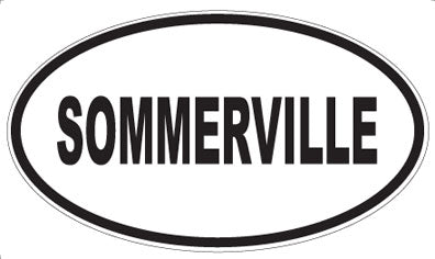 SOMMERVILLE - Oval Sticker