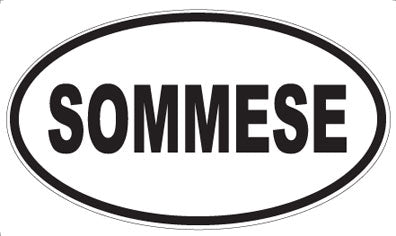SOMMESE - Oval Magnet