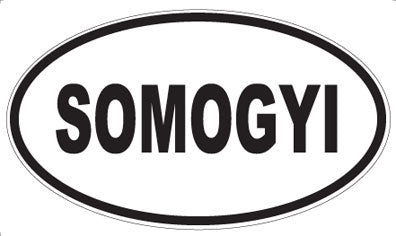 SOMOGYI - Oval Sticker