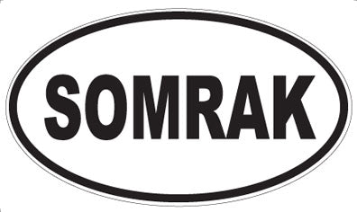 SOMRAK - Oval Sticker