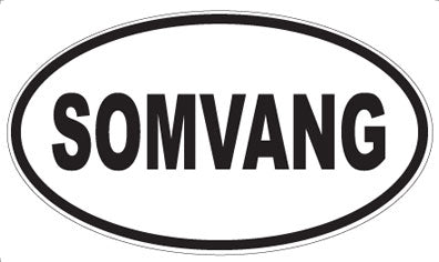 SOMVANG - Oval Sticker