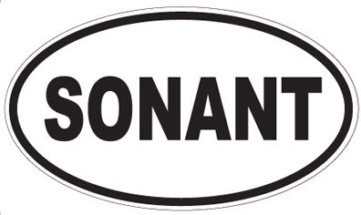 SONANT - Oval Sticker
