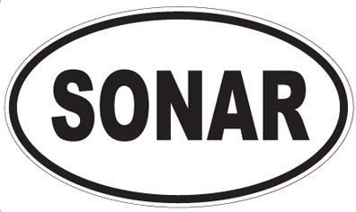 SONAR - Oval Sticker