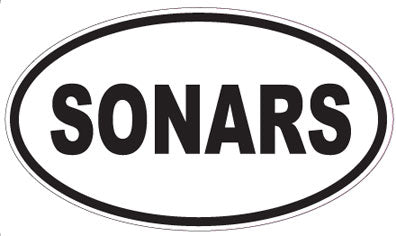 SONARS - Oval Sticker
