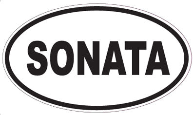 SONATA - Oval Sticker