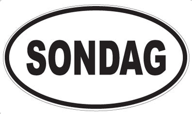 SONDAG - Oval Magnet