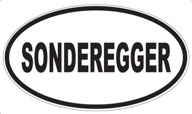 SONDEREGGER - Oval Magnet