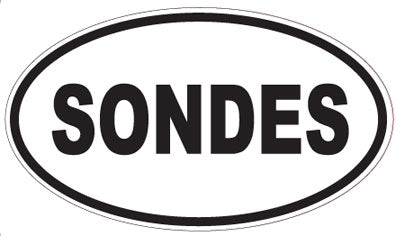 SONDES - Oval Sticker