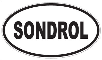 SONDROL - Oval Sticker