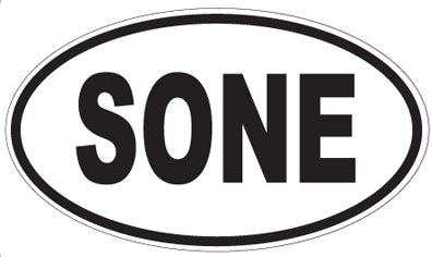 SONE - Oval Sticker