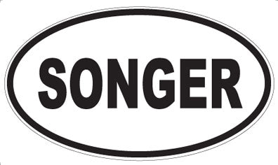 SONGER - Oval Magnet