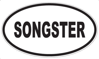 SONGSTER - Oval Magnet