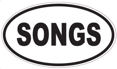 SONGS - Oval Magnet