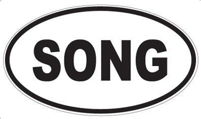 SONG - Oval Magnet