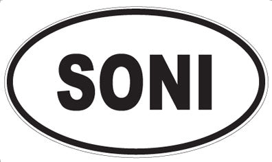 SONI - Oval Sticker