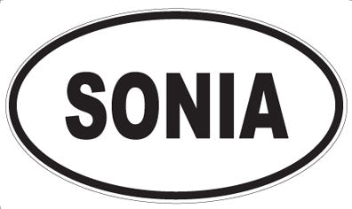 SONIA - Oval Magnet