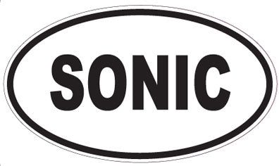 SONIC - Oval Sticker