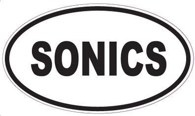 SONICS - Oval Sticker