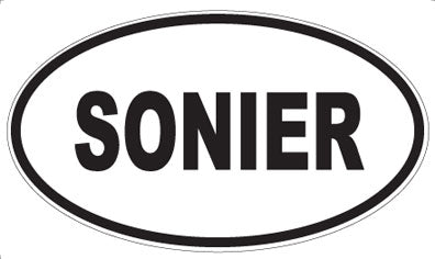 SONIER - Oval Sticker