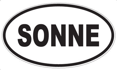 SONNE - Oval Sticker