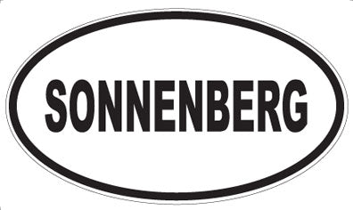 SONNENBERG - Oval Sticker
