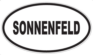 SONNENFELD - Oval Magnet