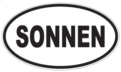 SONNEN - Oval Magnet