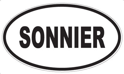 SONNIER - Oval Sticker