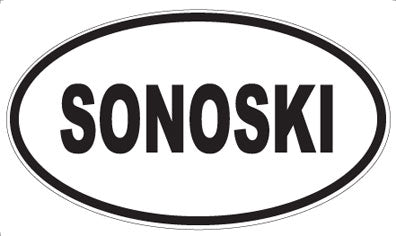 SONOSKI - Oval Magnet