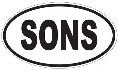 SONS - Oval Sticker