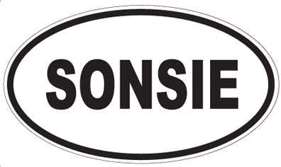 SONSIE - Oval Sticker