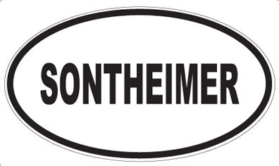 SONTHEIMER - Oval Magnet
