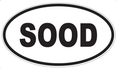 SOOD - Oval Magnet