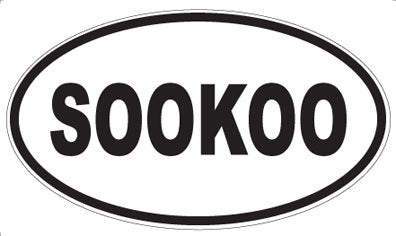 SOOKOO - Oval Sticker