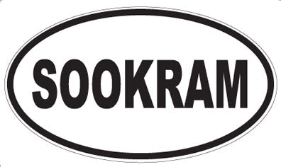 SOOKRAM - Oval Sticker