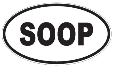 SOOP - Oval Magnet