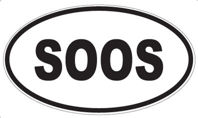 SOOS - Oval Sticker