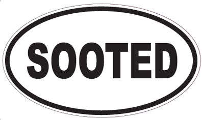 SOOTED - Oval Sticker