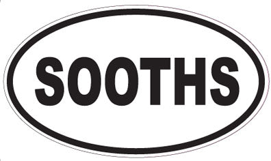 SOOTHS - Oval Sticker