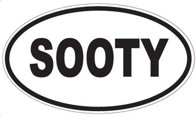 SOOTY - Oval Magnet