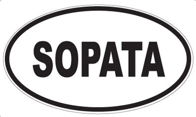 SOPATA - Oval Sticker