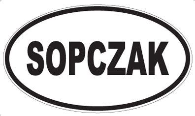 SOPCZAK - Oval Magnet